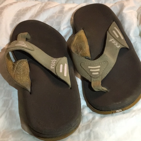 Free Reef pink & brown slap flip flop - Picture 5 of 7